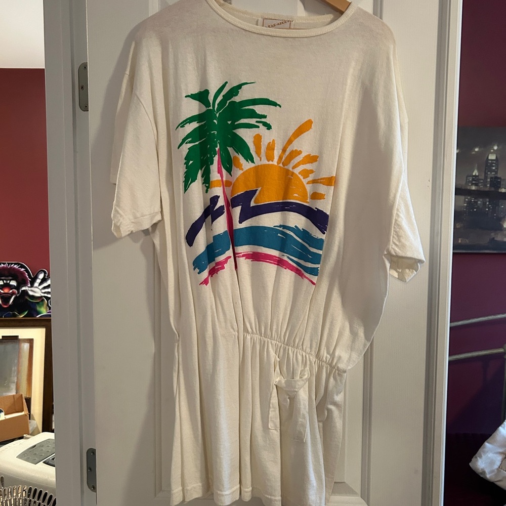 Tropical Print Women's Swim Coverup